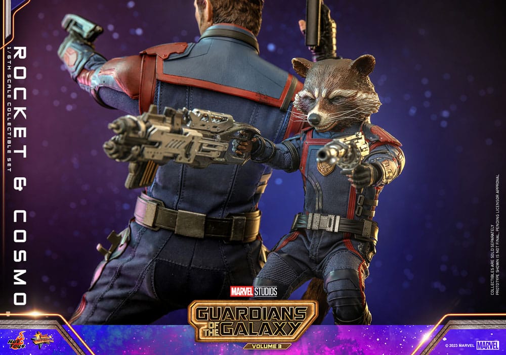 Guardians of the Galaxy Vol. 3 Movie Masterpiece Actionfiguren 1/6 Rocket & Cosmo 16 cm - Preorder - ETA: 20.01.2026