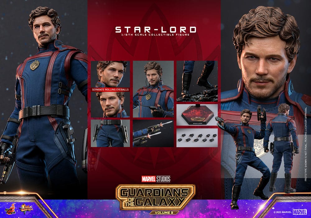 Guardians of the Galaxy Vol. 3 Movie Masterpiece Actionfigur 1/6 Star-Lord 31 cm - Versand: 5-7 Tage nach Bestellung