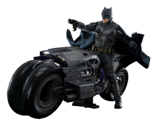 The Flash Movie Masterpiece Actionfigur mit Fahrzeug 1/6 Batman & Batcycle Set 30 cm - Preorder - ETA Mitte 02.2025