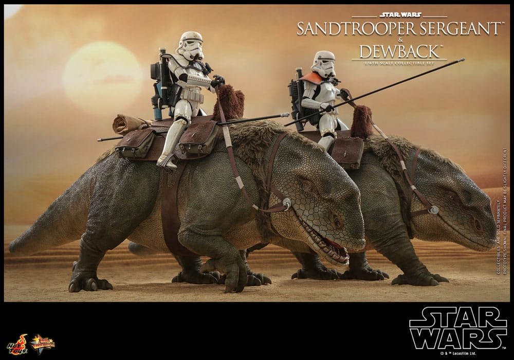 Star Wars Episode IV Actionfiguren 2er-Pack 1/6 Sandtrooper Sergeant & Dewback 30 cm - Versand: 5-7 Tage nach Bestellung