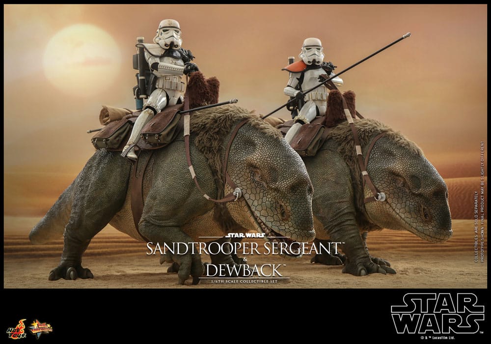 Star Wars Episode IV Actionfiguren 2er-Pack 1/6 Sandtrooper Sergeant & Dewback 30 cm - Versand: 5-7 Tage nach Bestellung