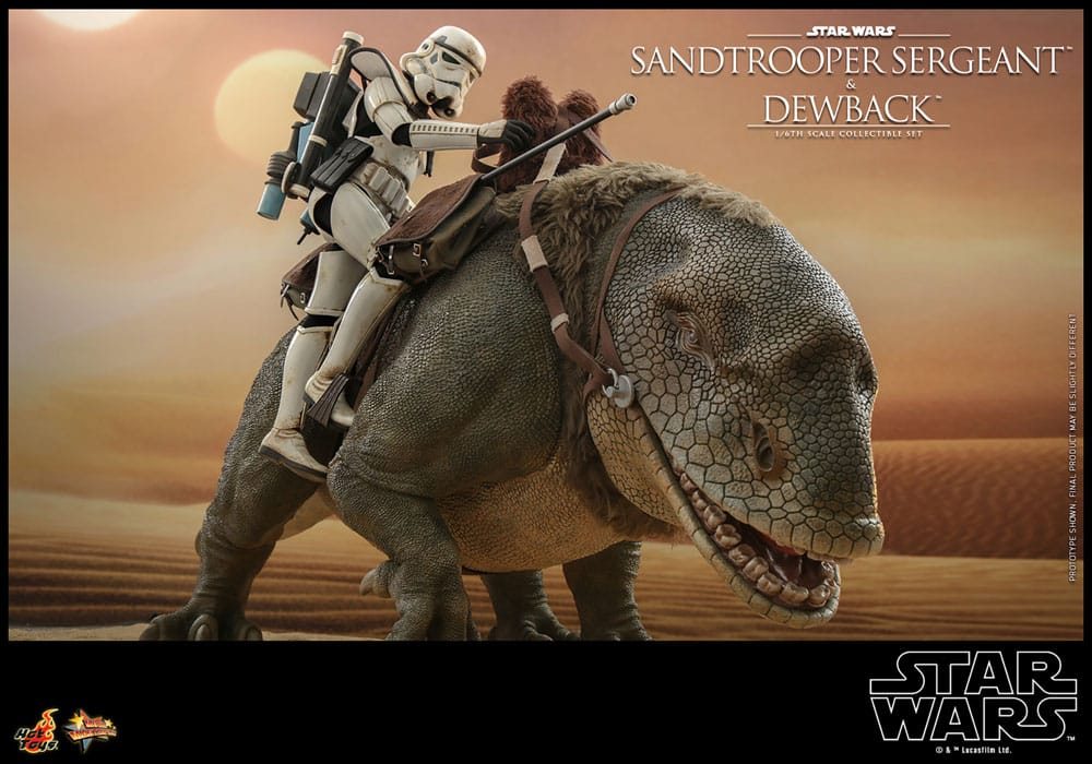 Star Wars Episode IV Actionfiguren 2er-Pack 1/6 Sandtrooper Sergeant & Dewback 30 cm - Versand: 5-7 Tage nach Bestellung