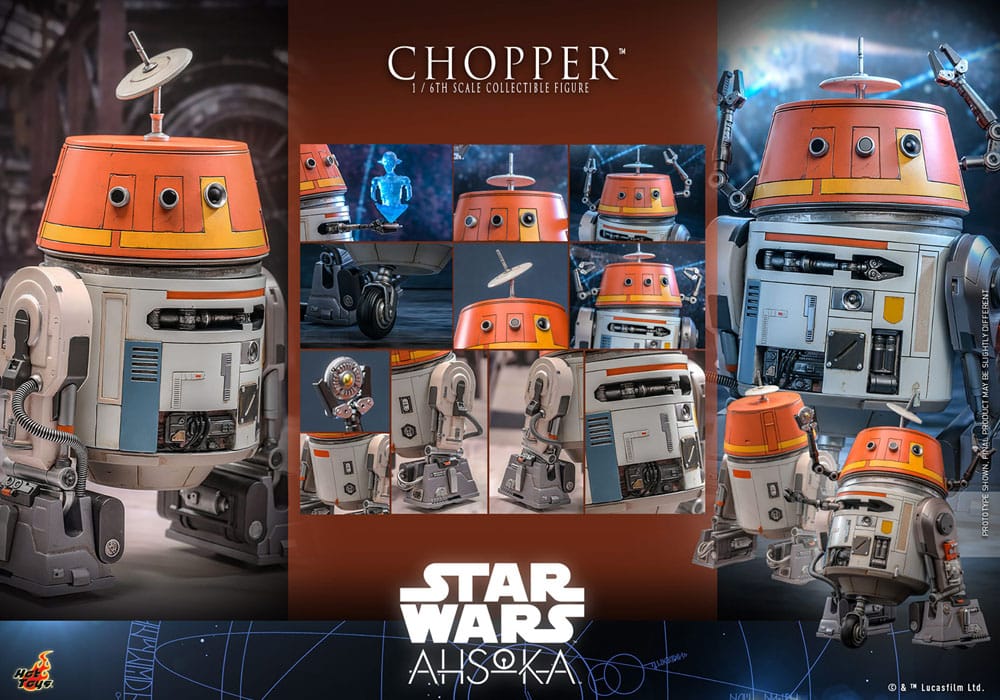 Star Wars: Ahsoka Actionfigur 1/6 Chopper 18 cm - Preorder - ETA: Ende 03.2025