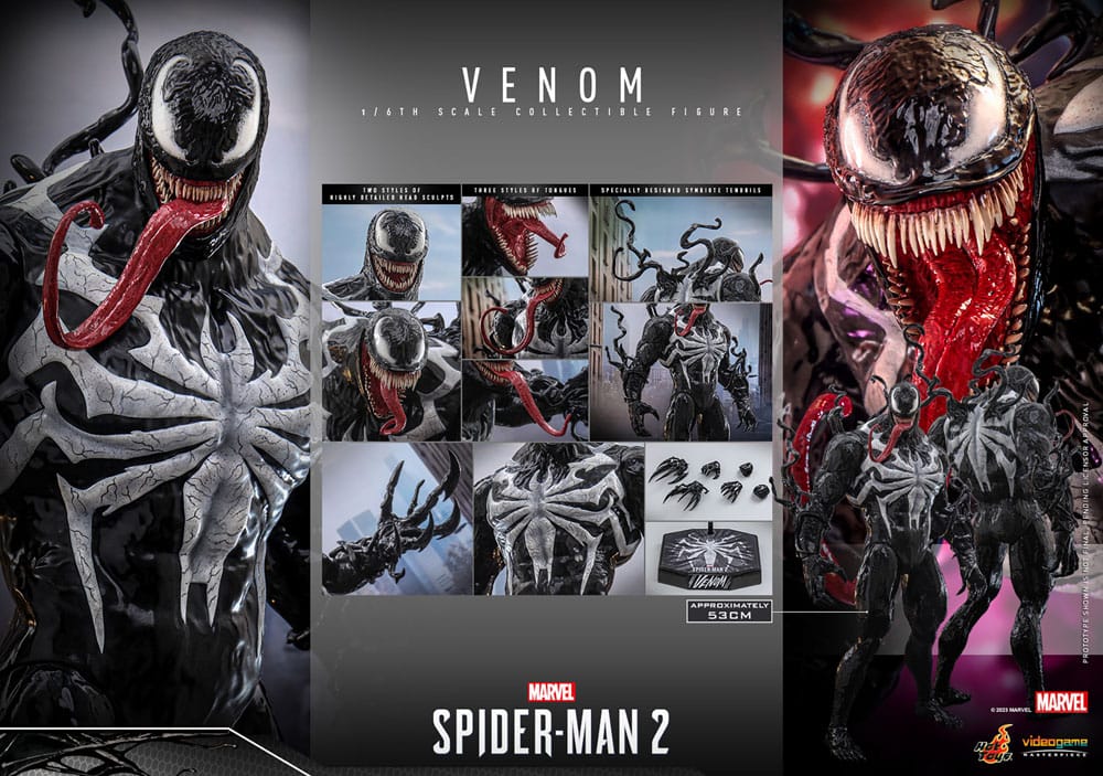 Spider-Man 2 Videogame Masterpiece Actionfigur 1/6 Venom 53 cm - Versand: 5-7 Tage nach Bestellung