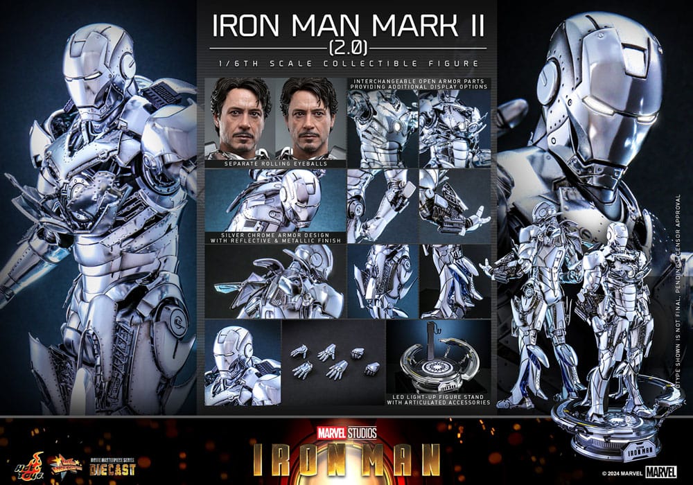 Iron Man Actionfigur 1/6 Iron Man Mark II (2.0) 33 cm - Preorder - ETA: 24.12.2025