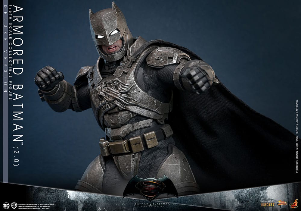 Batman v Superman: Dawn of Justice Movie Masterpiece Actionfigur 1/6 Armored Batman 2.0 (Deluxe Version) 33 cm - Preorder - ETA - Ende 08.2025