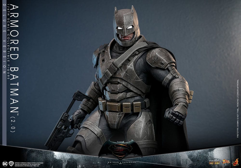 Batman v Superman: Dawn of Justice Movie Masterpiece Actionfigur 1/6 Armored Batman 2.0 (Deluxe Version) 33 cm - Preorder - ETA - Ende 08.2025