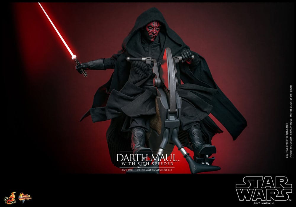 Star Wars Episode I Movie Masterpiece Actionfigur 1/6 Darth Maul with Sith Speeder 29 cm - Preorder - ETA: Ende 08.2025