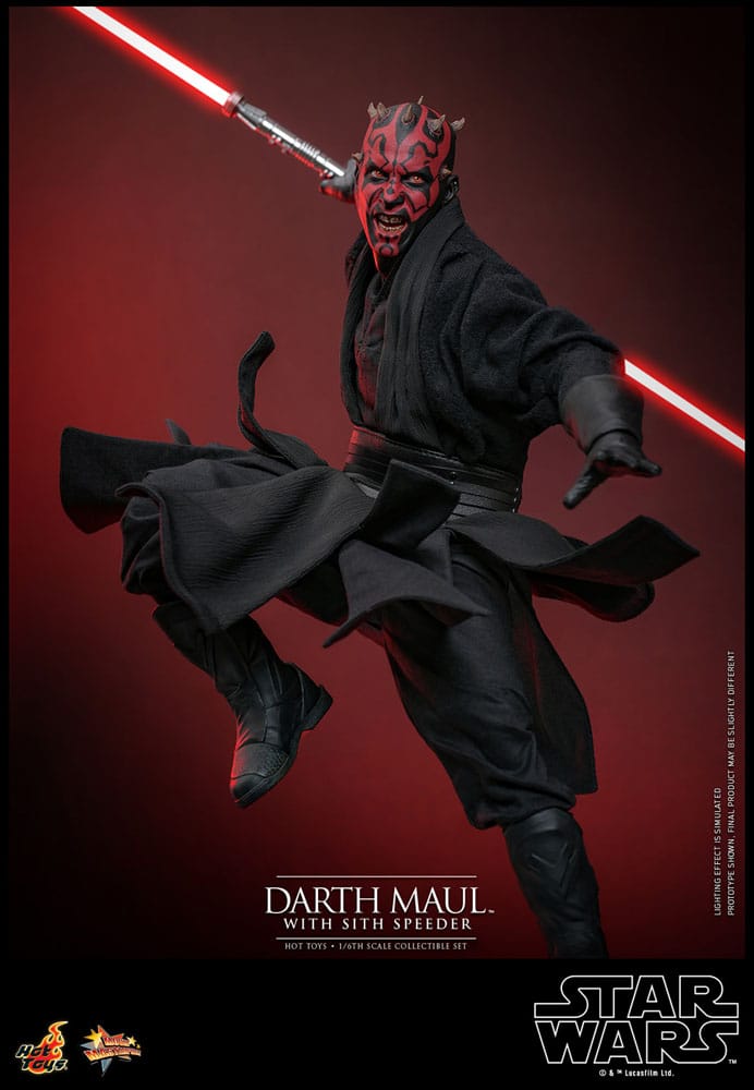 Star Wars Episode I Movie Masterpiece Actionfigur 1/6 Darth Maul with Sith Speeder 29 cm - Preorder - ETA: Ende 08.2025