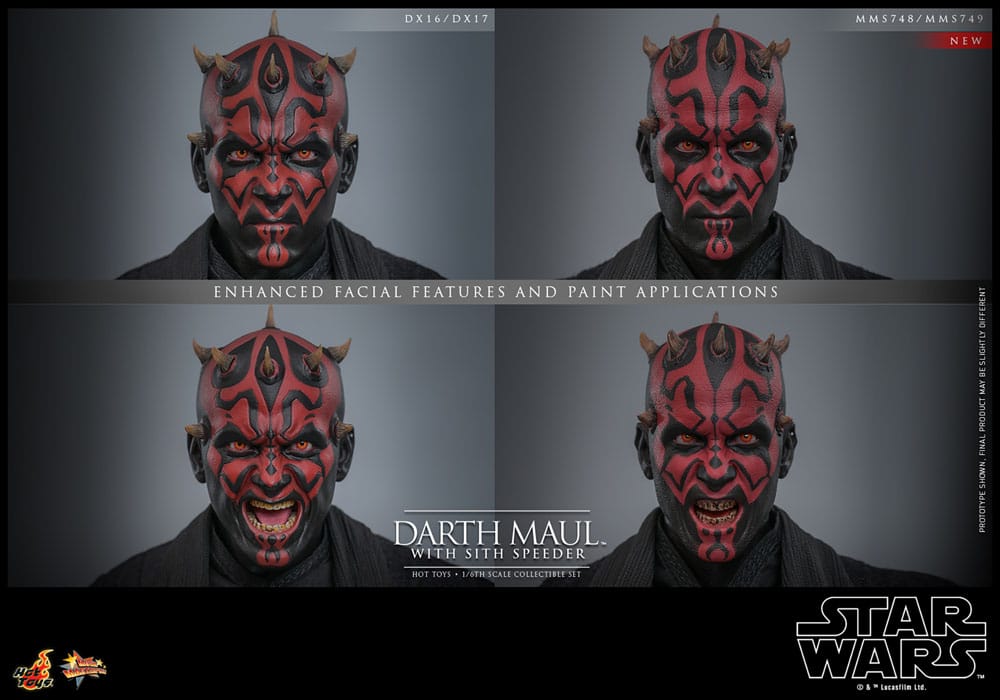 Star Wars Episode I Movie Masterpiece Actionfigur 1/6 Darth Maul with Sith Speeder 29 cm - Preorder - ETA: Ende 08.2025