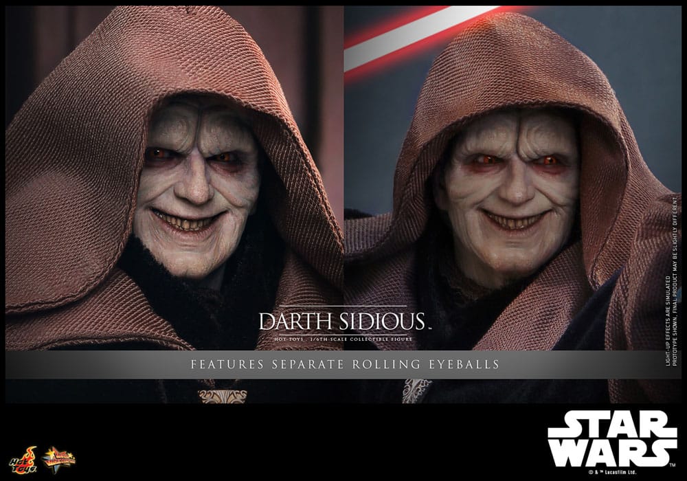 Star Wars Movie Masterpiece Actionfigur 1/6 Darth Sidious 29 cm - Preorder - ETA: Ende 11.2025