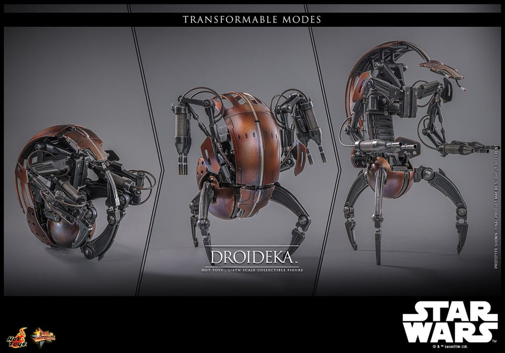 Star Wars Episode I Movie Masterpiece Actionfigur 1/6 Droideka 27 cm - Preorder - ETA: Ende 08.2025