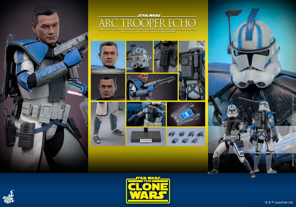 Star Wars: The Clone Wars Actionfigur 1/6 Arc Trooper Echo 30 cm - Preorder - ETA: Ende 08.2025