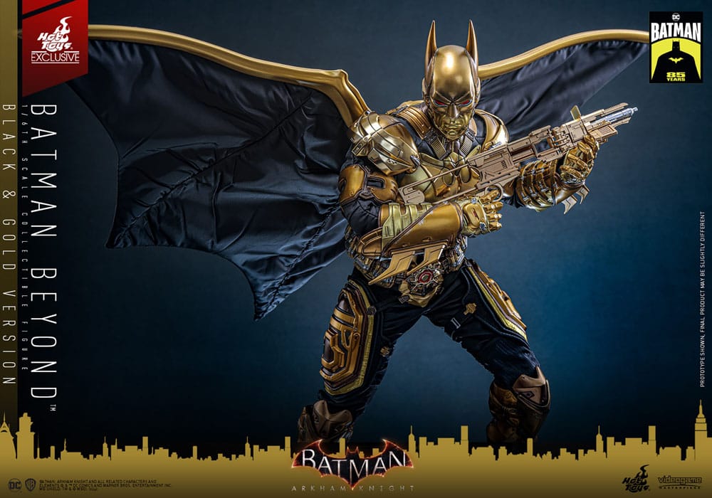 Batman: Arkham Knight Videogame Masterpiece Actionfigur 1/6 Batman Beyond (Black & Gold Version) 32 cm - Versand: 7 Tage nach Bestellung