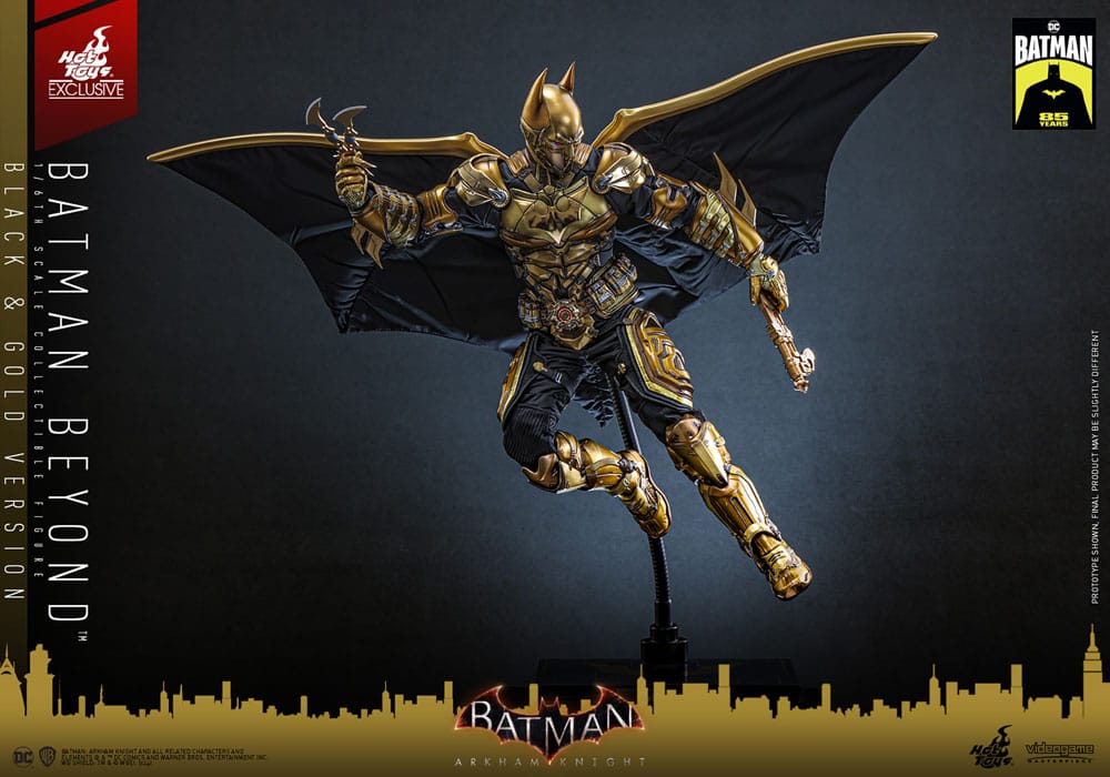 Batman: Arkham Knight Videogame Masterpiece Actionfigur 1/6 Batman Beyond (Black & Gold Version) 32 cm - Versand: 7 Tage nach Bestellung
