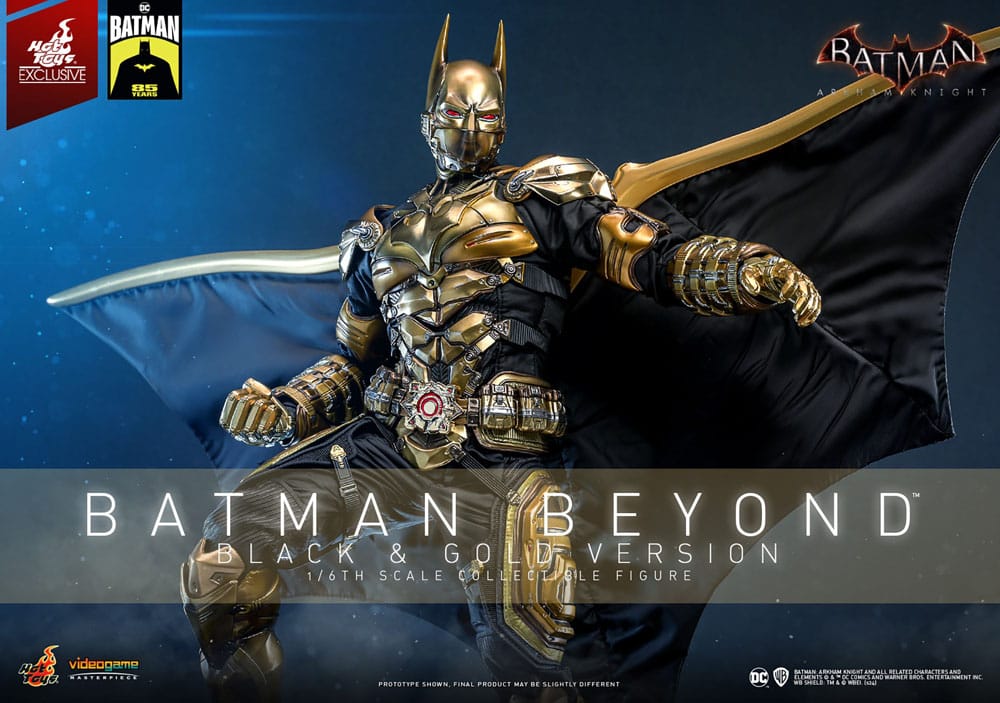Batman: Arkham Knight Videogame Masterpiece Actionfigur 1/6 Batman Beyond (Black & Gold Version) 32 cm - Versand: 7 Tage nach Bestellung