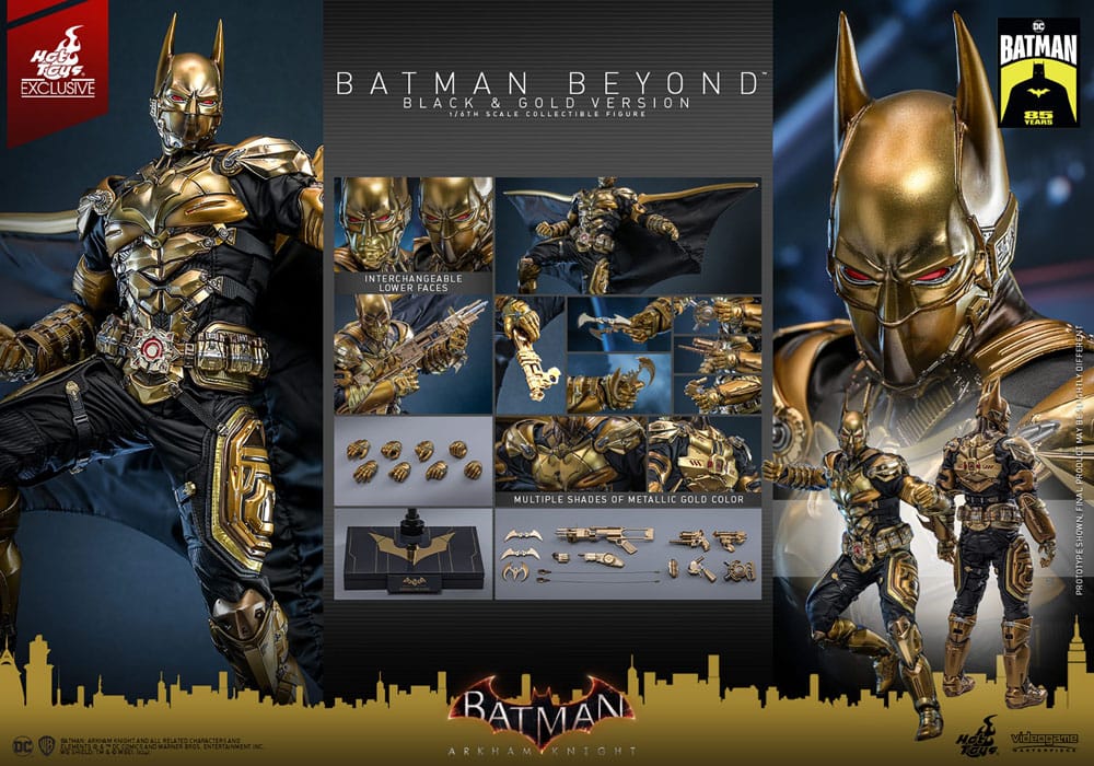 Batman: Arkham Knight Videogame Masterpiece Actionfigur 1/6 Batman Beyond (Black & Gold Version) 32 cm - Versand: 7 Tage nach Bestellung