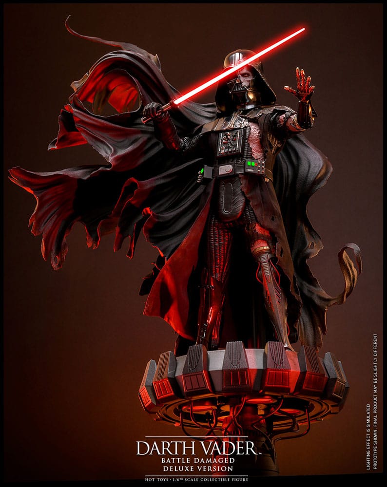 Star Wars Actionfigur 1/6 Darth Vader (Battle Damaged) Deluxe Version 35 cm - Preorder - ETA: Ende 11.2025