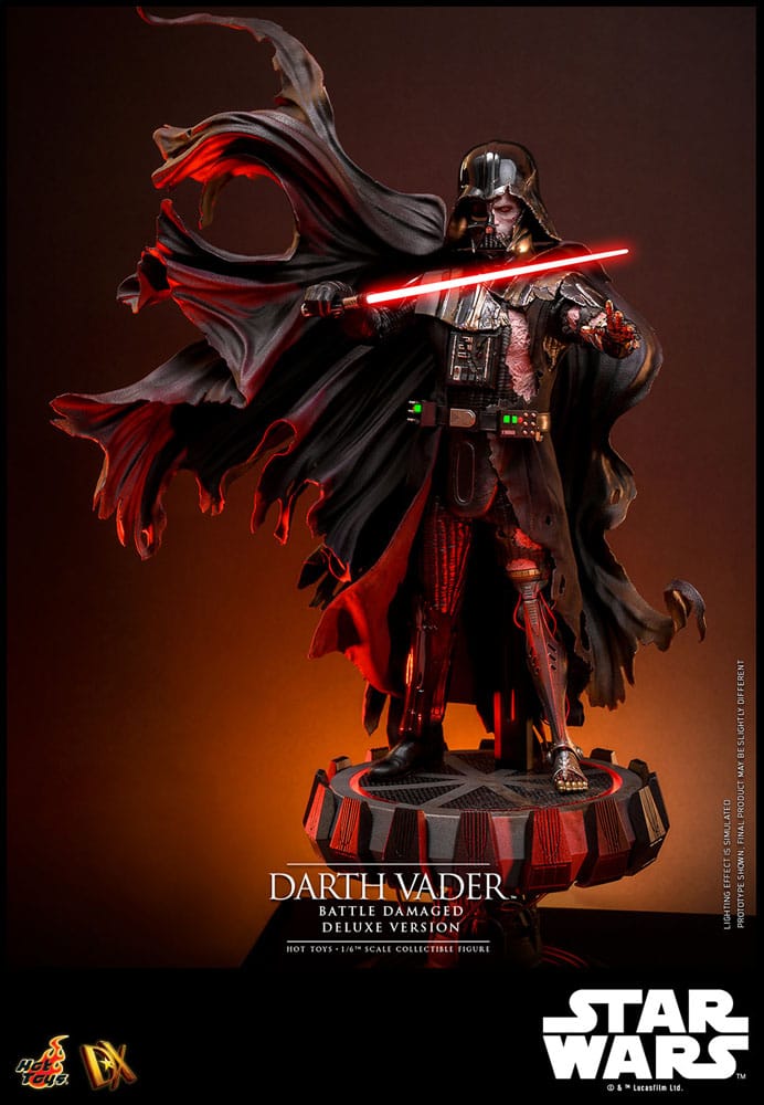 Star Wars Actionfigur 1/6 Darth Vader (Battle Damaged) Deluxe Version 35 cm - Preorder - ETA: Ende 11.2025