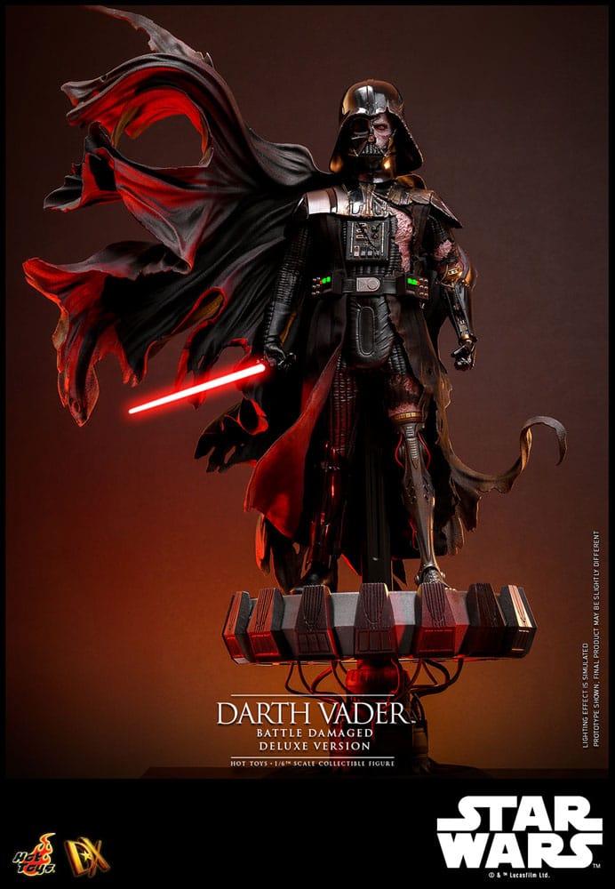 Star Wars Actionfigur 1/6 Darth Vader (Battle Damaged) Deluxe Version 35 cm - Preorder - ETA: Ende 11.2025