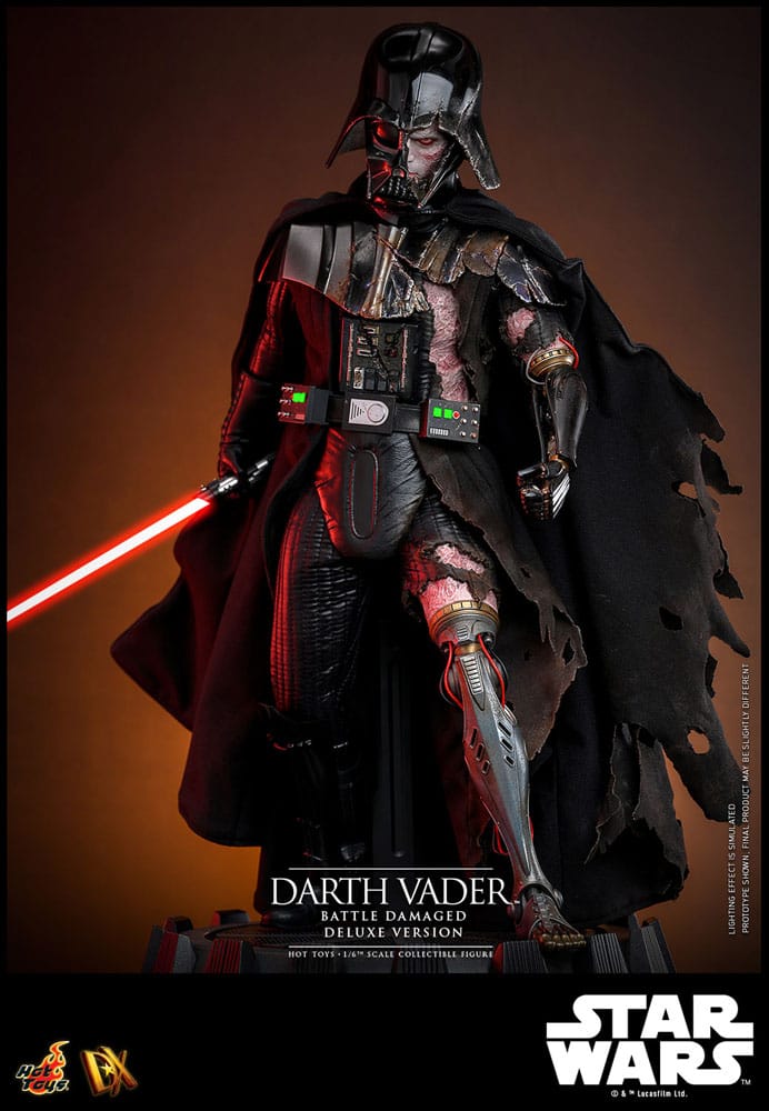 Star Wars Actionfigur 1/6 Darth Vader (Battle Damaged) Deluxe Version 35 cm - Preorder - ETA: Ende 11.2025