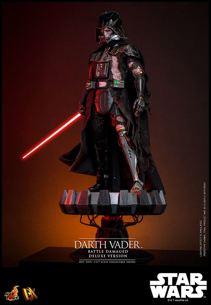 Star Wars Actionfigur 1/6 Darth Vader (Battle Damaged) Deluxe Version 35 cm - Preorder - ETA: Ende 11.2025