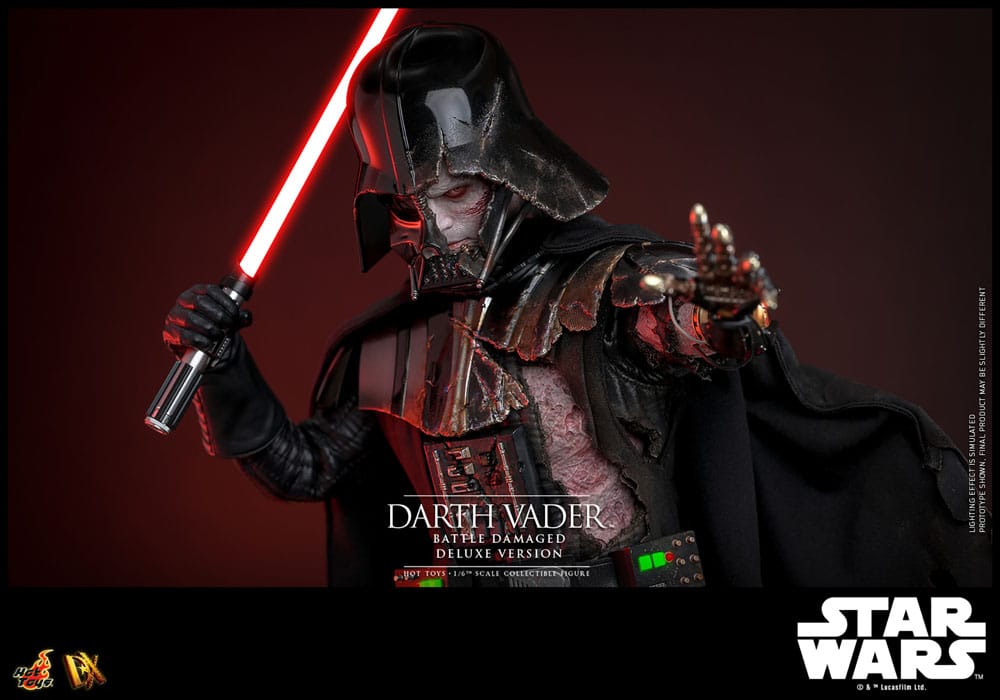 Star Wars Actionfigur 1/6 Darth Vader (Battle Damaged) Deluxe Version 35 cm - Preorder - ETA: Ende 11.2025