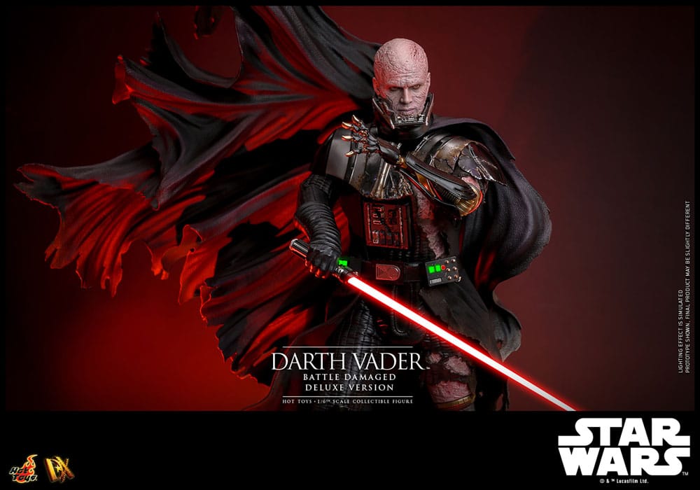 Star Wars Actionfigur 1/6 Darth Vader (Battle Damaged) Deluxe Version 35 cm - Preorder - ETA: Ende 11.2025