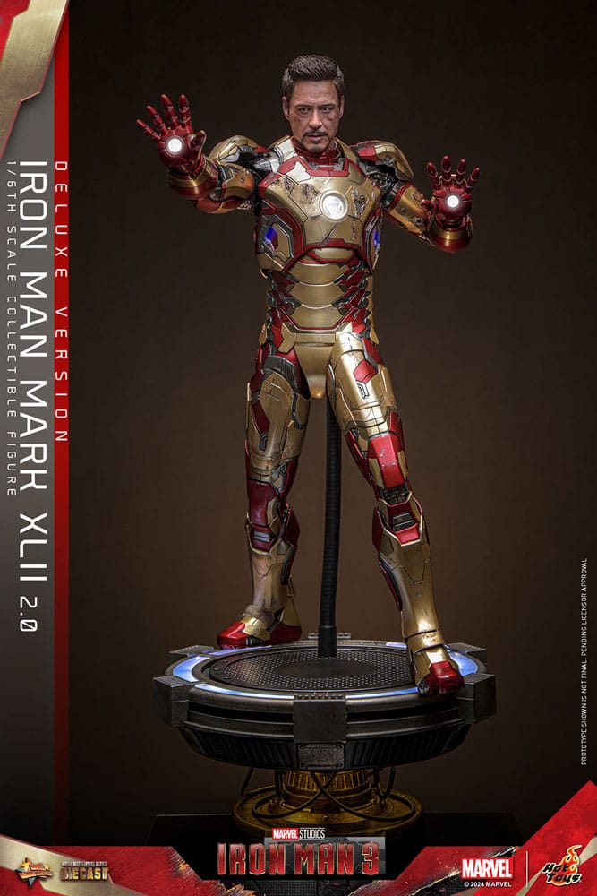 Iron Man 3 Movie Masterpiece Diecast Actionfigur 1/6 Iron Man Mark XLII (2.0) Deluxe 32 cm - Preorder - ETA: 25.11.2025