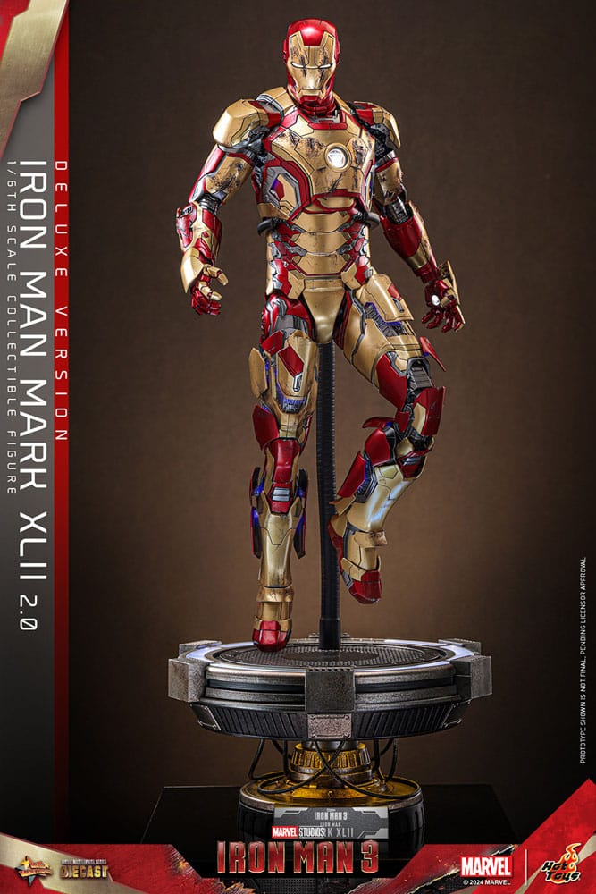 Iron Man 3 Movie Masterpiece Diecast Actionfigur 1/6 Iron Man Mark XLII (2.0) Deluxe 32 cm - Preorder - ETA: 25.11.2025