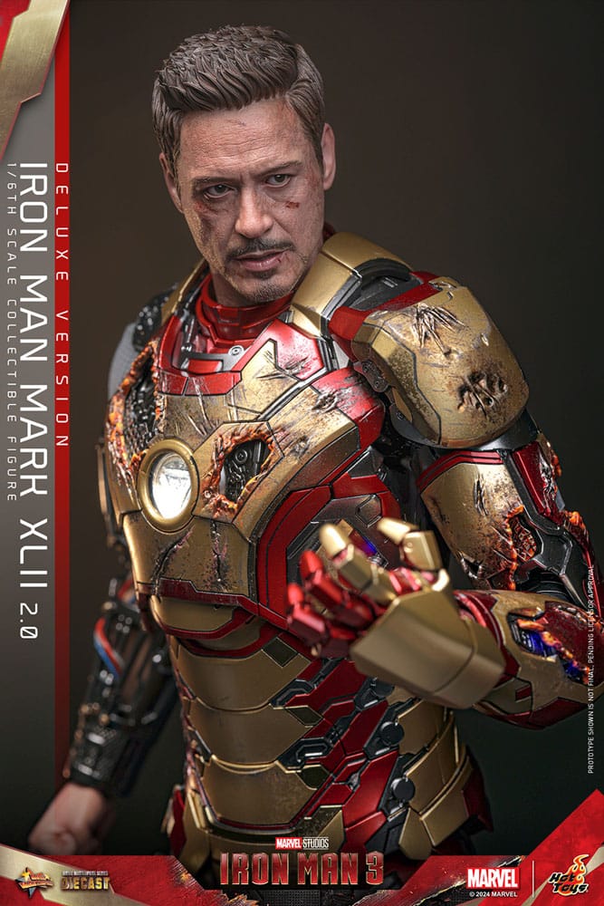 Iron Man 3 Movie Masterpiece Diecast Actionfigur 1/6 Iron Man Mark XLII (2.0) Deluxe 32 cm - Preorder - ETA: 25.11.2025