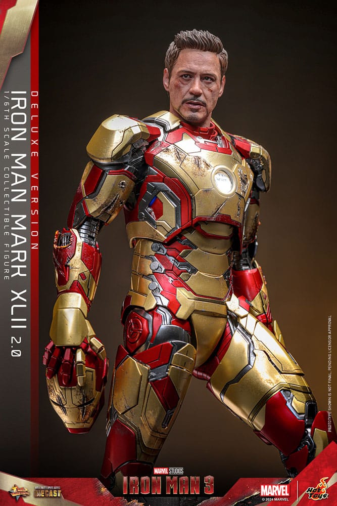 Iron Man 3 Movie Masterpiece Diecast Actionfigur 1/6 Iron Man Mark XLII (2.0) Deluxe 32 cm - Preorder - ETA: 25.11.2025