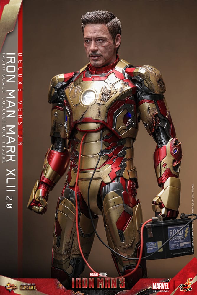 Iron Man 3 Movie Masterpiece Diecast Actionfigur 1/6 Iron Man Mark XLII (2.0) Deluxe 32 cm - Preorder - ETA: 25.11.2025