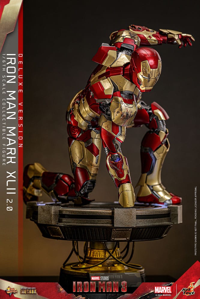 Iron Man 3 Movie Masterpiece Diecast Actionfigur 1/6 Iron Man Mark XLII (2.0) Deluxe 32 cm - Preorder - ETA: 25.11.2025
