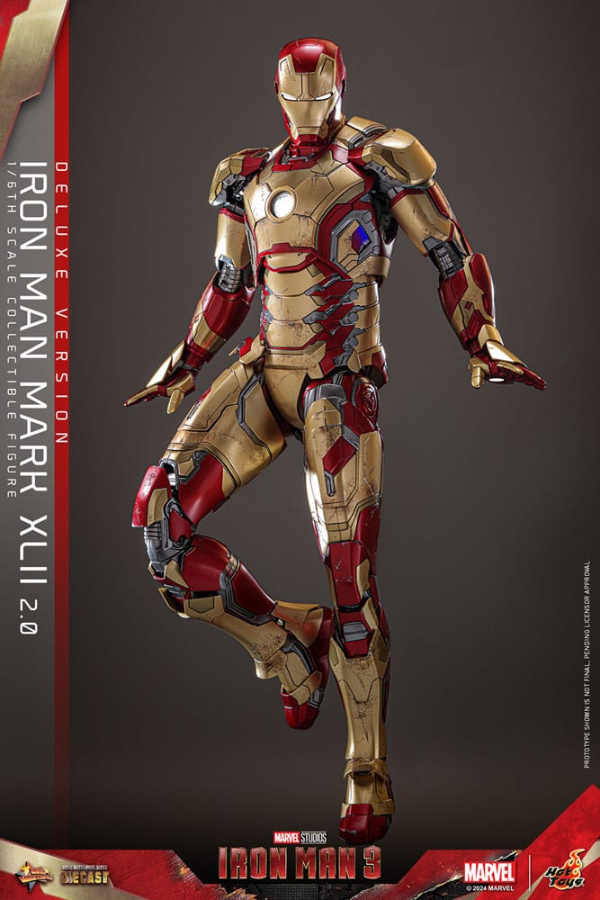 Iron Man 3 Movie Masterpiece Diecast Actionfigur 1/6 Iron Man Mark XLII (2.0) Deluxe 32 cm - Preorder - ETA: 25.11.2025