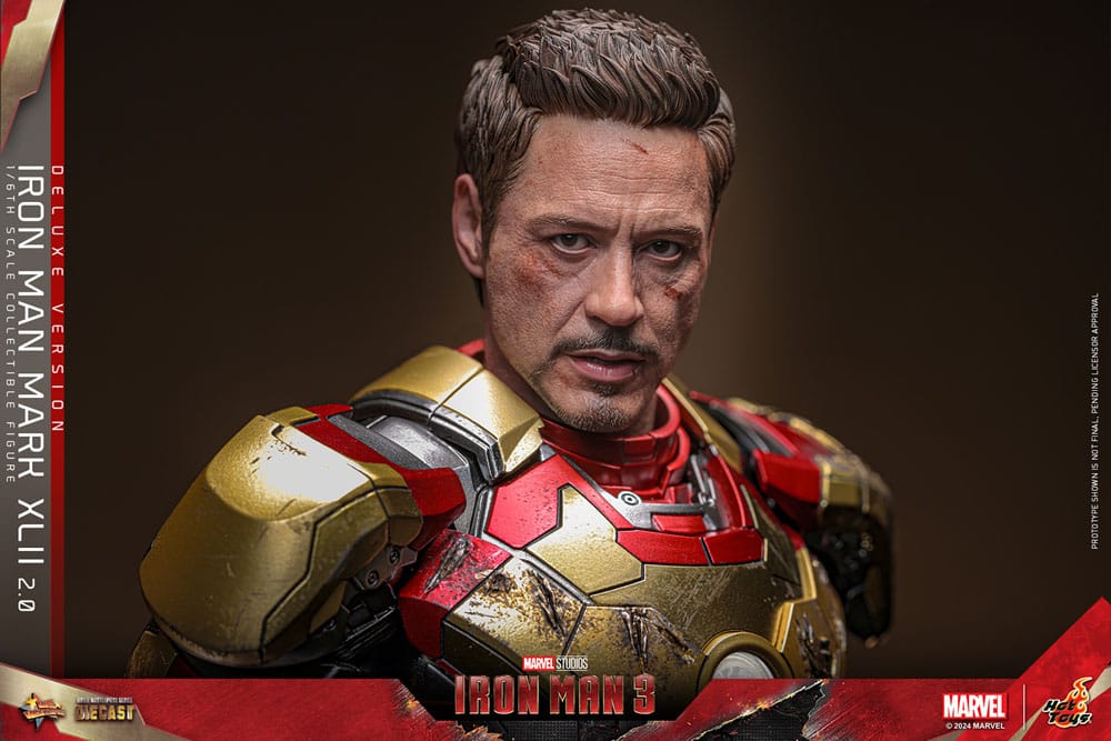 Iron Man 3 Movie Masterpiece Diecast Actionfigur 1/6 Iron Man Mark XLII (2.0) Deluxe 32 cm - Preorder - ETA: 25.11.2025