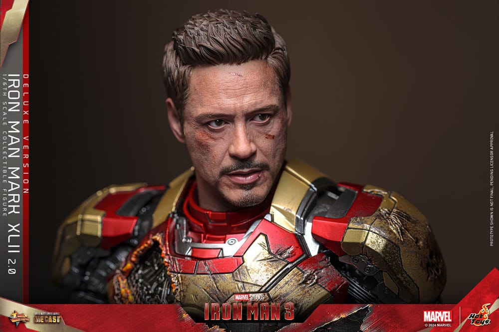 Iron Man 3 Movie Masterpiece Diecast Actionfigur 1/6 Iron Man Mark XLII (2.0) Deluxe 32 cm - Preorder - ETA: 25.11.2025