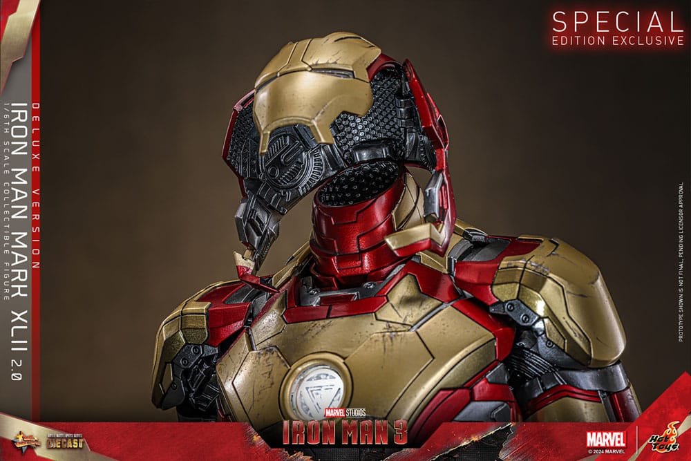 Iron Man 3 Movie Masterpiece Diecast Actionfigur 1/6 Iron Man Mark XLII (2.0) Deluxe 32 cm - Preorder - ETA: 25.11.2025