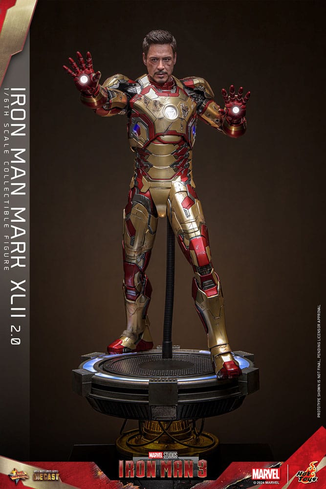 Iron Man 3 Movie Masterpiece Diecast Actionfigur 1/6 Iron Man Mark XLII (2.0) 32 cm - Preorder - ETA: 25.11.2025