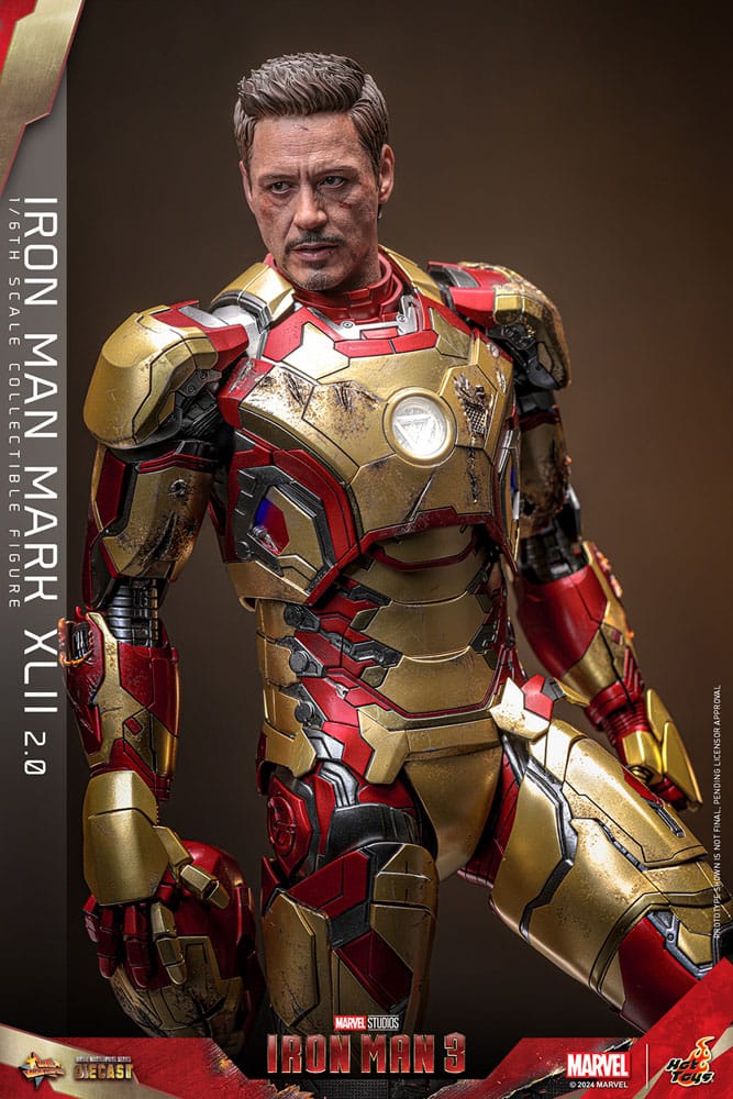 Iron Man 3 Movie Masterpiece Diecast Actionfigur 1/6 Iron Man Mark XLII (2.0) 32 cm - Preorder - ETA: 25.11.2025