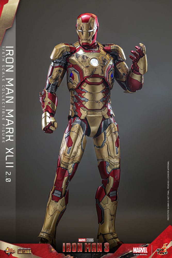 Iron Man 3 Movie Masterpiece Diecast Actionfigur 1/6 Iron Man Mark XLII (2.0) 32 cm - Preorder - ETA: 25.11.2025