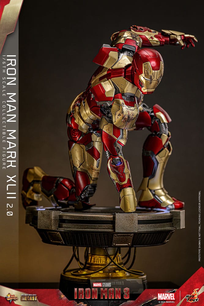 Iron Man 3 Movie Masterpiece Diecast Actionfigur 1/6 Iron Man Mark XLII (2.0) 32 cm - Preorder - ETA: 25.11.2025