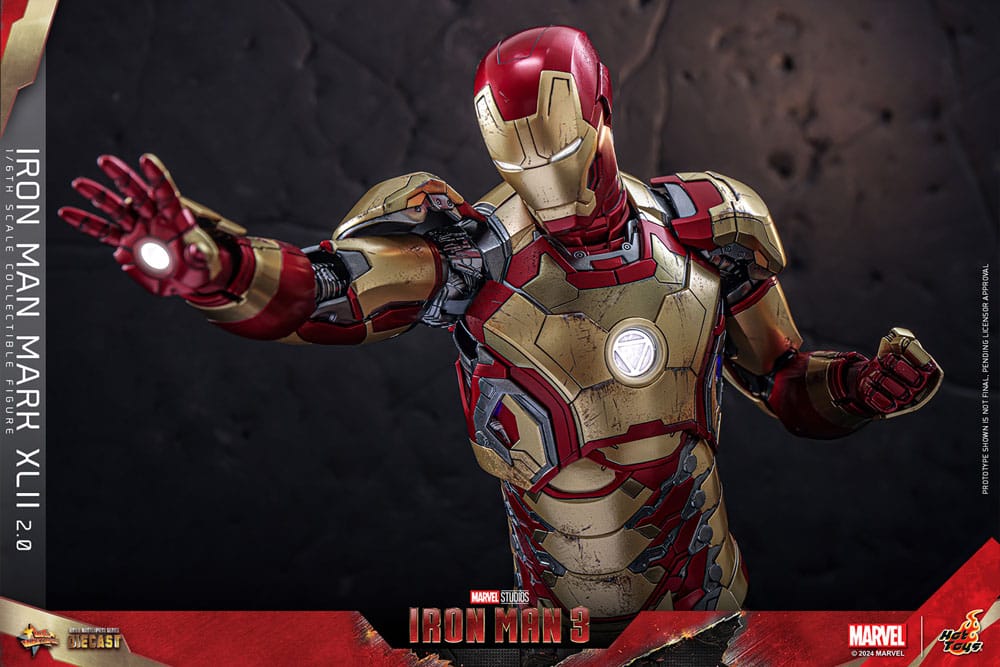 Iron Man 3 Movie Masterpiece Diecast Actionfigur 1/6 Iron Man Mark XLII (2.0) 32 cm - Preorder - ETA: 25.11.2025