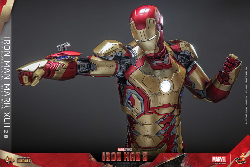 Iron Man 3 Movie Masterpiece Diecast Actionfigur 1/6 Iron Man Mark XLII (2.0) 32 cm - Preorder - ETA: 25.11.2025