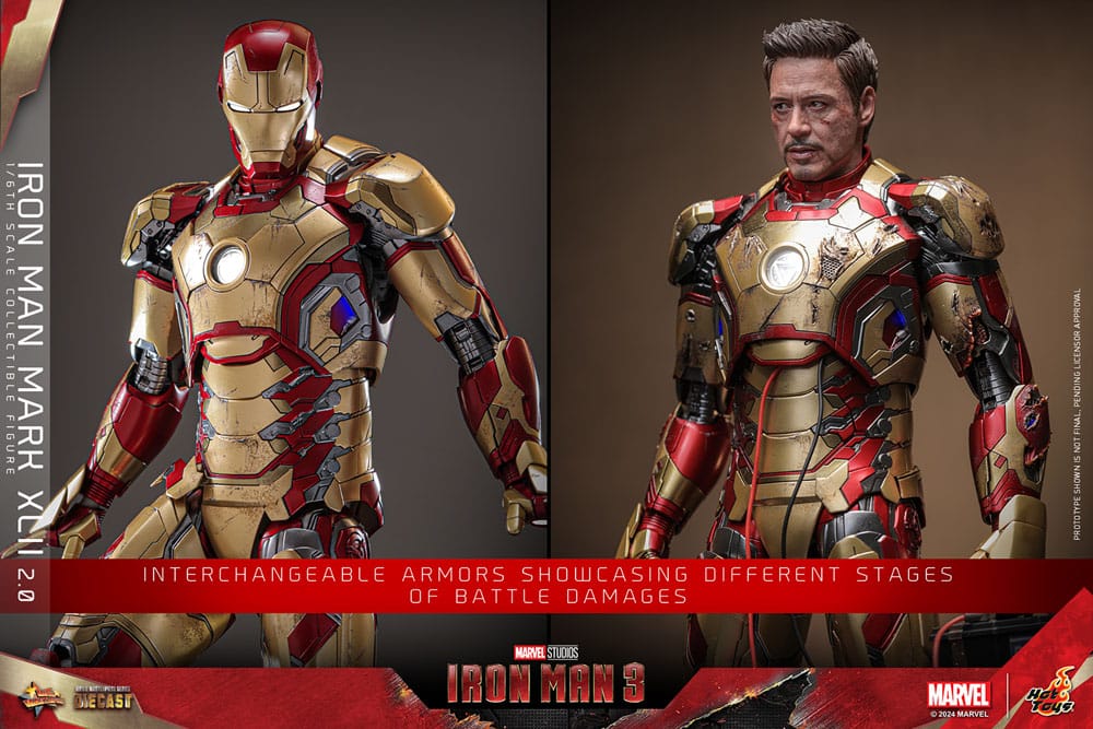 Iron Man 3 Movie Masterpiece Diecast Actionfigur 1/6 Iron Man Mark XLII (2.0) 32 cm - Preorder - ETA: 25.11.2025