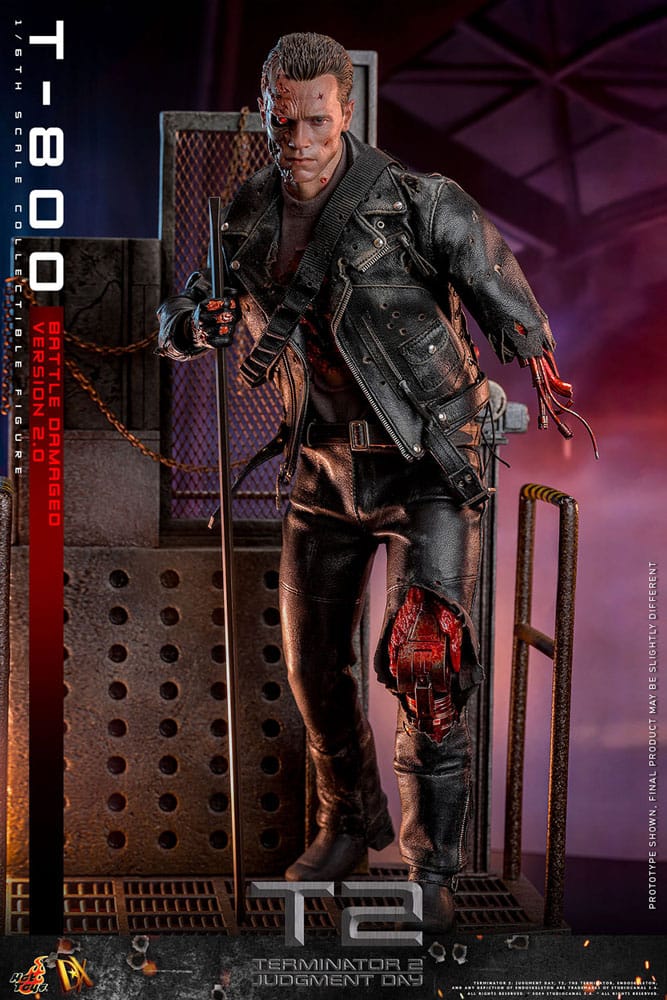 Terminator 2 Movie Masterpiece Actionfigur 1/6 T-800 Battle Damaged Version 2.0 32 cm - Preorder - ETA: 25.12.2025