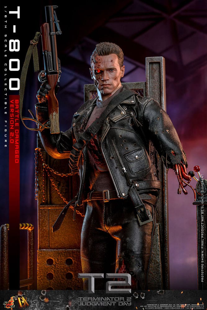 Terminator 2 Movie Masterpiece Actionfigur 1/6 T-800 Battle Damaged Version 2.0 32 cm - Preorder - ETA: 25.12.2025