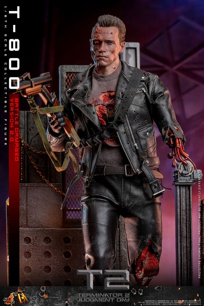 Terminator 2 Movie Masterpiece Actionfigur 1/6 T-800 Battle Damaged Version 2.0 32 cm - Preorder - ETA: 25.12.2025
