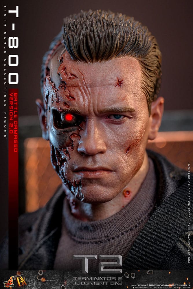 Terminator 2 Movie Masterpiece Actionfigur 1/6 T-800 Battle Damaged Version 2.0 32 cm - Preorder - ETA: 25.12.2025