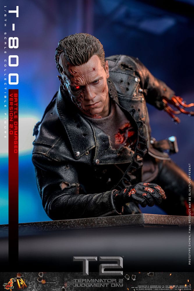 Terminator 2 Movie Masterpiece Actionfigur 1/6 T-800 Battle Damaged Version 2.0 32 cm - Preorder - ETA: 25.12.2025